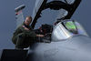 F-15 and pilot